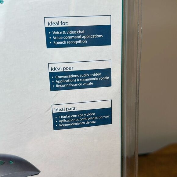 Logitech Consumer USB Desktop Microphone 980186-0403 for PC Mac NEW SEALED - Picture 6 of 9